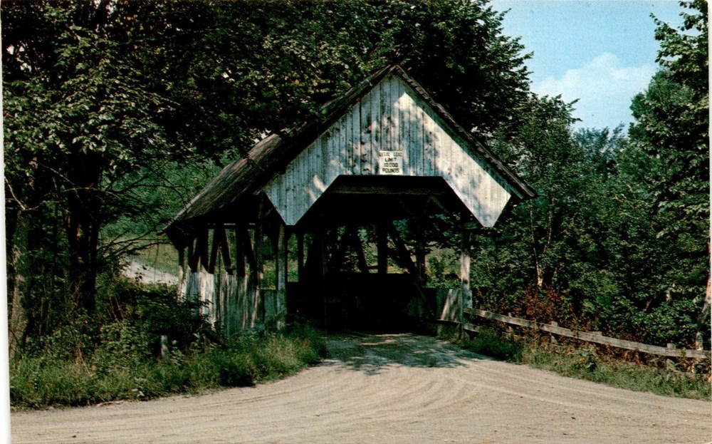 Green Banks Hollow Bridge, Joe's Brook, Danville, Vermont, Howard Postcard