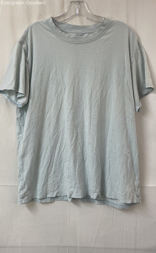 Lululemon Women's Blue Short Sleeve Crew Neck Pullover T-Shirt Size XL