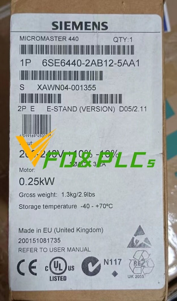 1PCS New Siemens 6SE6 440-2AB12-5AA1 6SE6440-2AB12-5AA1 In Box Fast Shipping