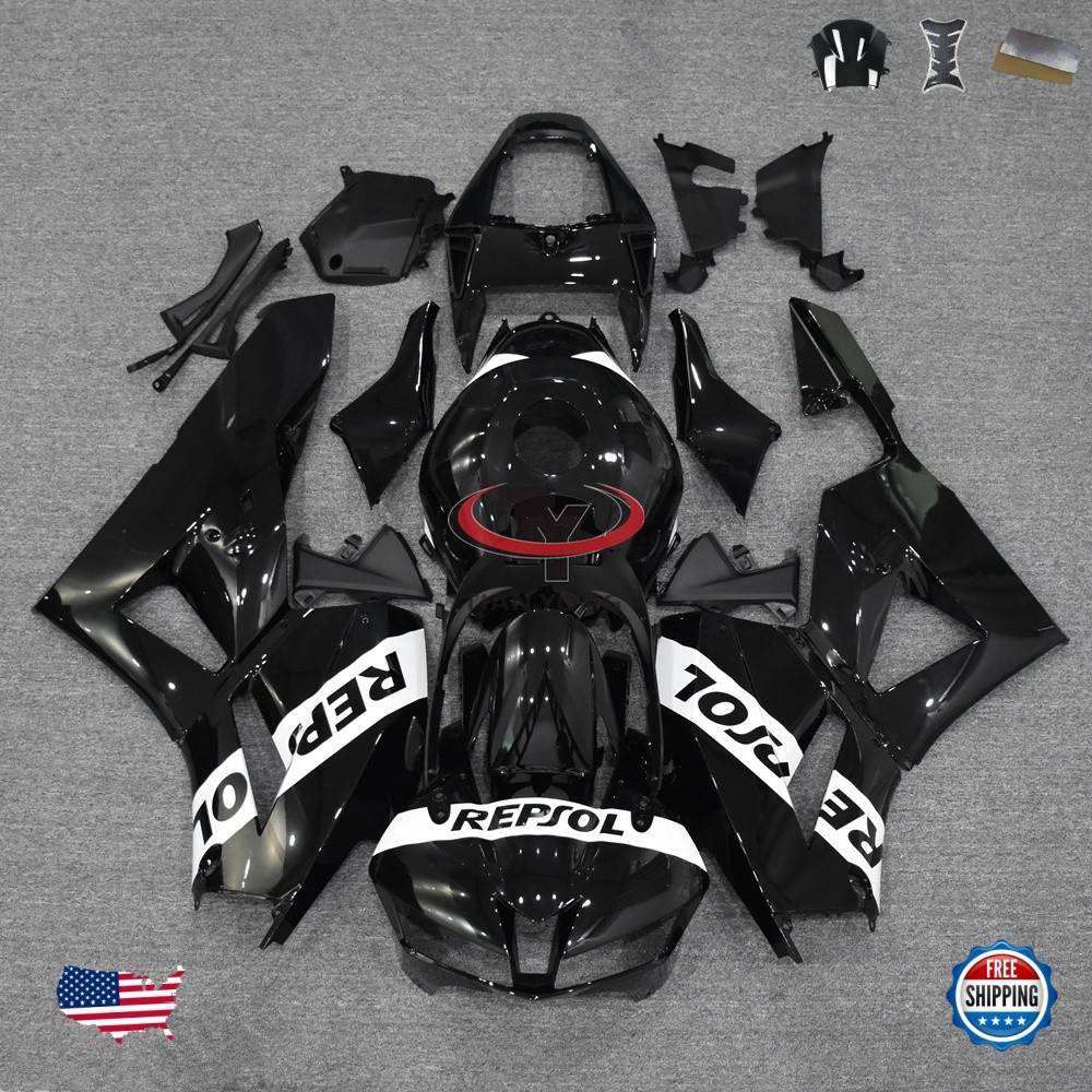 ABS Injection Glossy Black Fairing Fit for Honda 2013-2020 CBR 600RR Bodywork
