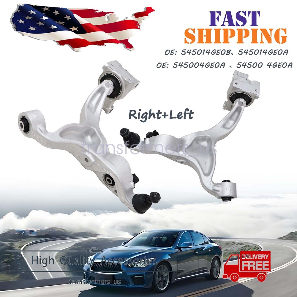 FRONT LEFT/RIGHT LOWER CONTROL ARM DRIVER SIDE FOR 2014-19 2020 INFINITI Q50 Q60