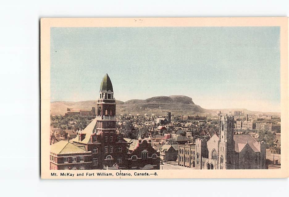 Postcard Mount McKay and Fort William Ontario Canada
