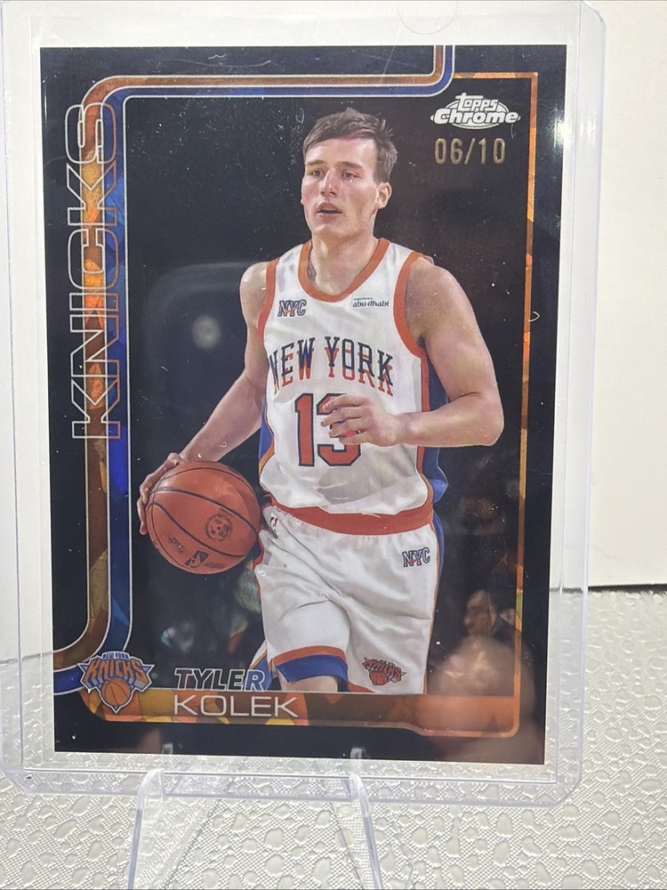 Tyler Kolek 2025 Topps Chrome Saphire Black /10 Amazing Card.  SAPHIRE!!