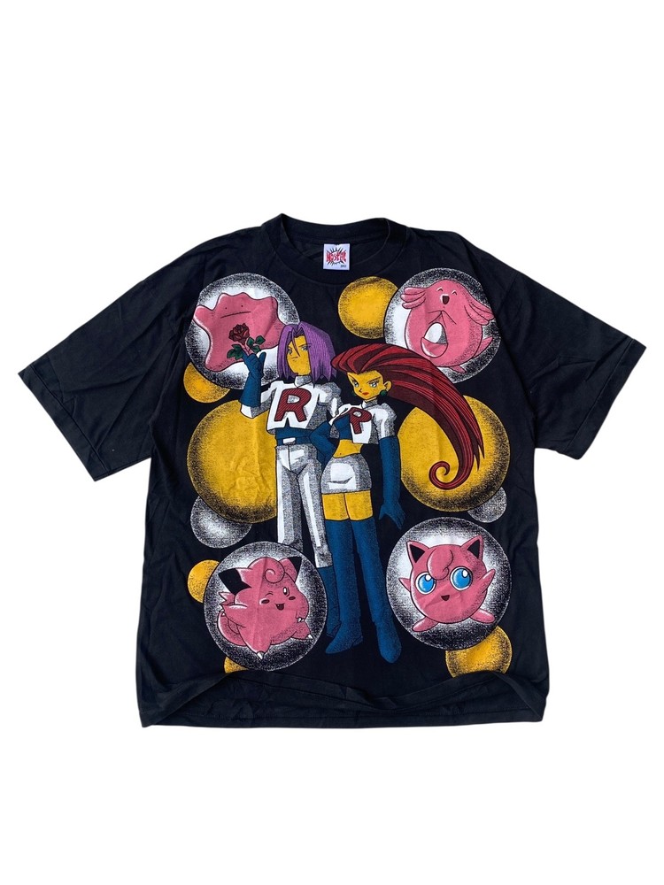 Pokemon Team Rocket Bootleg T Shirt Anime All Over Print Rare