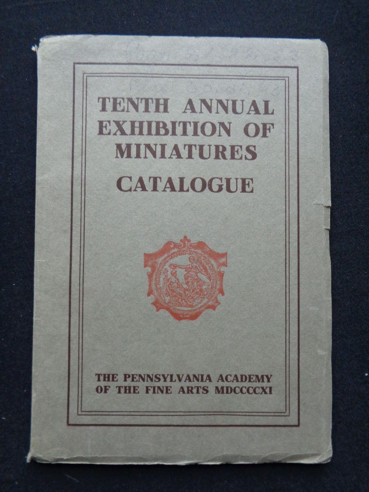 Pennsylvania Academy of Fine Arts Catalogue Tenth Exhibition Miniatures 1911 Vtg-image
