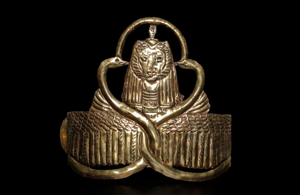 Ancient Egyptian Rare Sekhmet Goddess Bronze Statue Sacred Protective Symbol