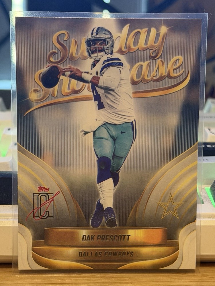 2025 Topps Signature Class Dak Prescott Sunday Showcase #SS-16 Dallas Cowboys
