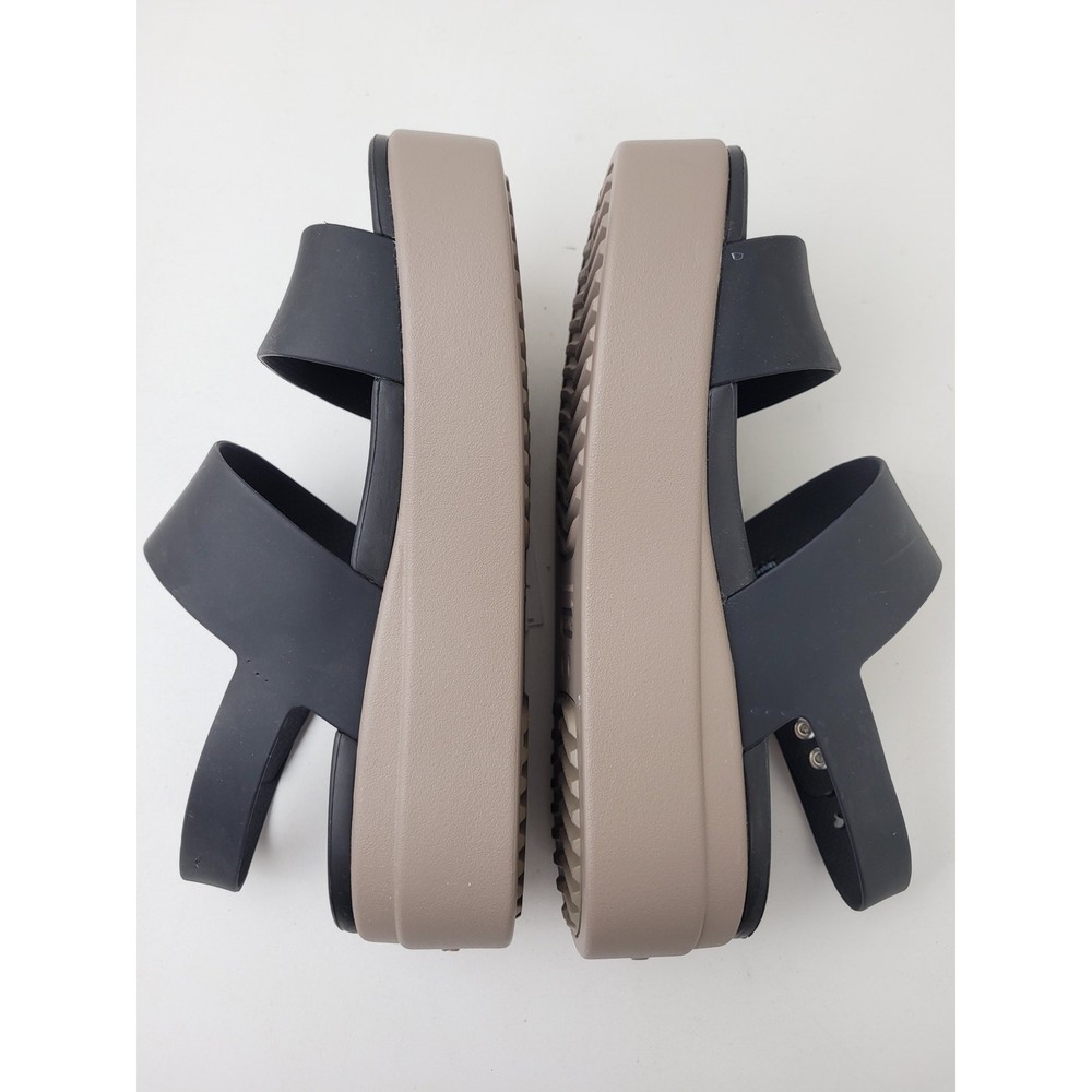 Crocs Brooklyn Buckle Low Wedge Platform Sandals Womens Size 7