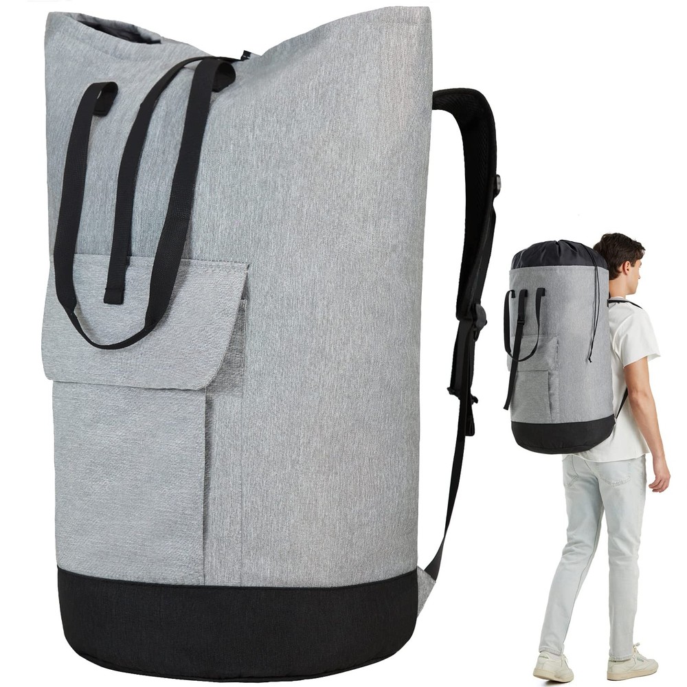 Laundry Bag for College, 115L Heavy Duty Laundry Backpack with Shoulder Strap...