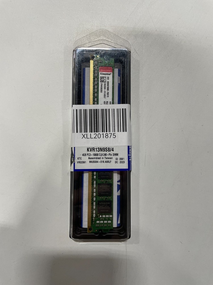 Kingston KVR13N9S8/4 4GB 1Rx8 PC3 10600U Memory Dimm