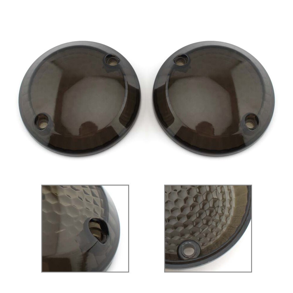 Motorcycle Turn Signal Light Lens Cover Fit Suzuki Intruder 1400 VX800 Smoke
