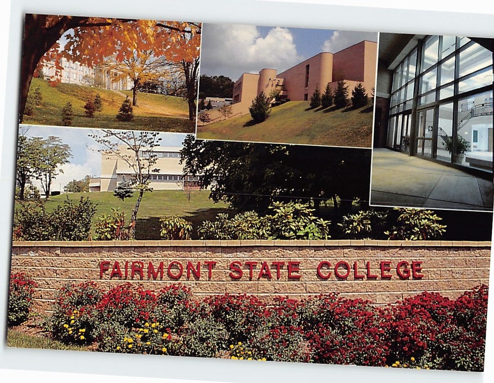 Postcard Fairmont State College Fairmont West Virginia USA
