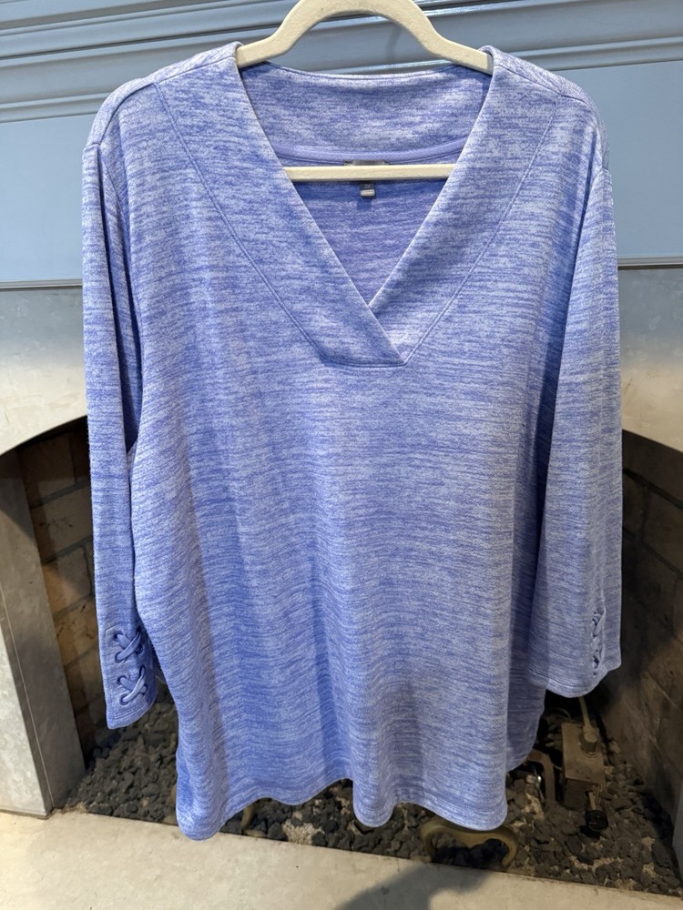 T By Talbots 3/4 Sleeve Top Size 2X