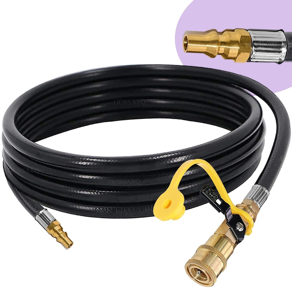 12Ft Propane Quick Connect Quick Disconnect Propane Hose with 1/4
