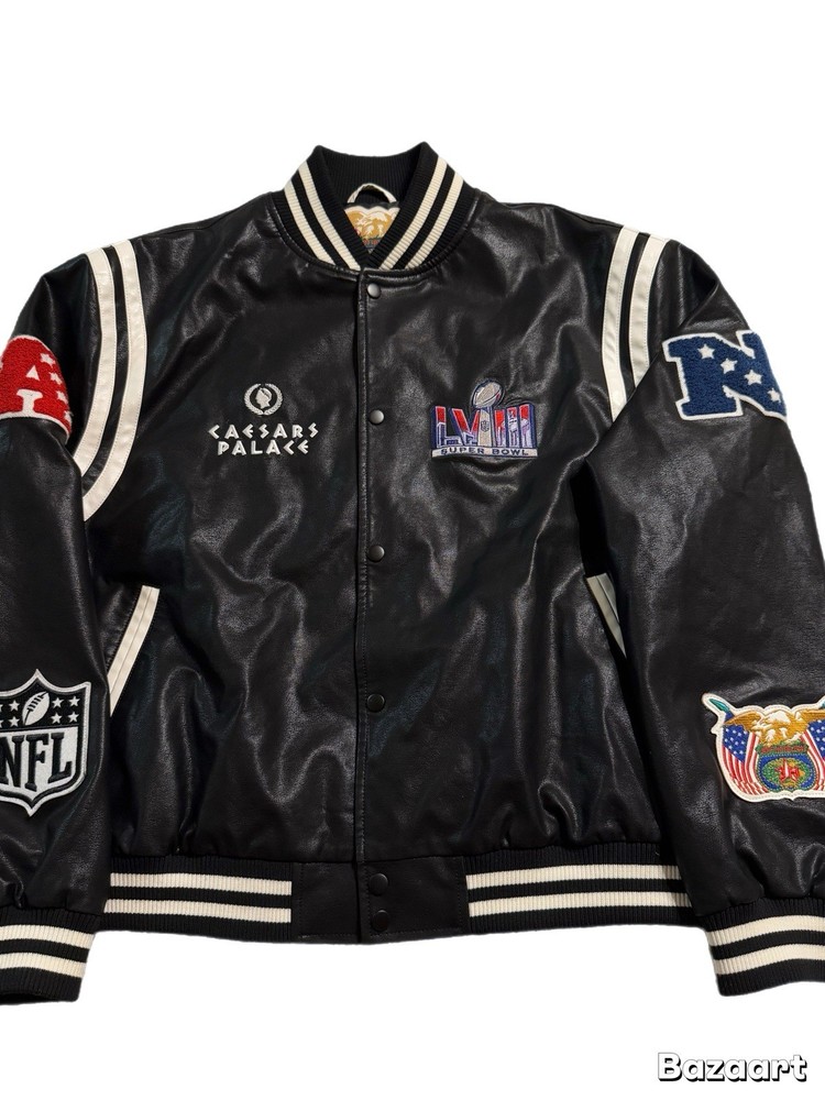 Jeff Hamilton Superbowl LVlll Jacket Rare See Pictures New No Garment Bag Large