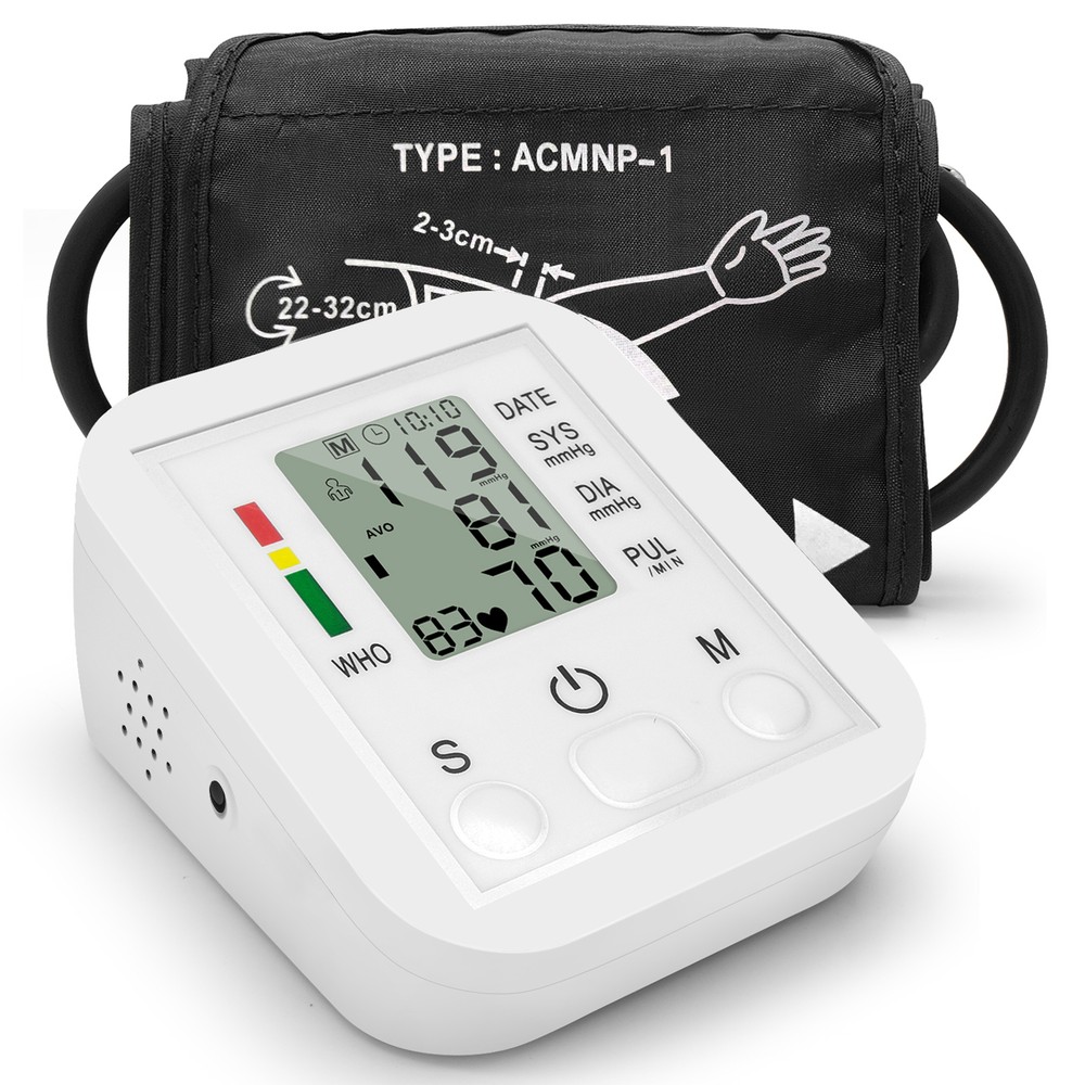 Digital Wrist Blood Pressure Monitor BP Cuff LCD Display Heart Rate Machine Z6L3