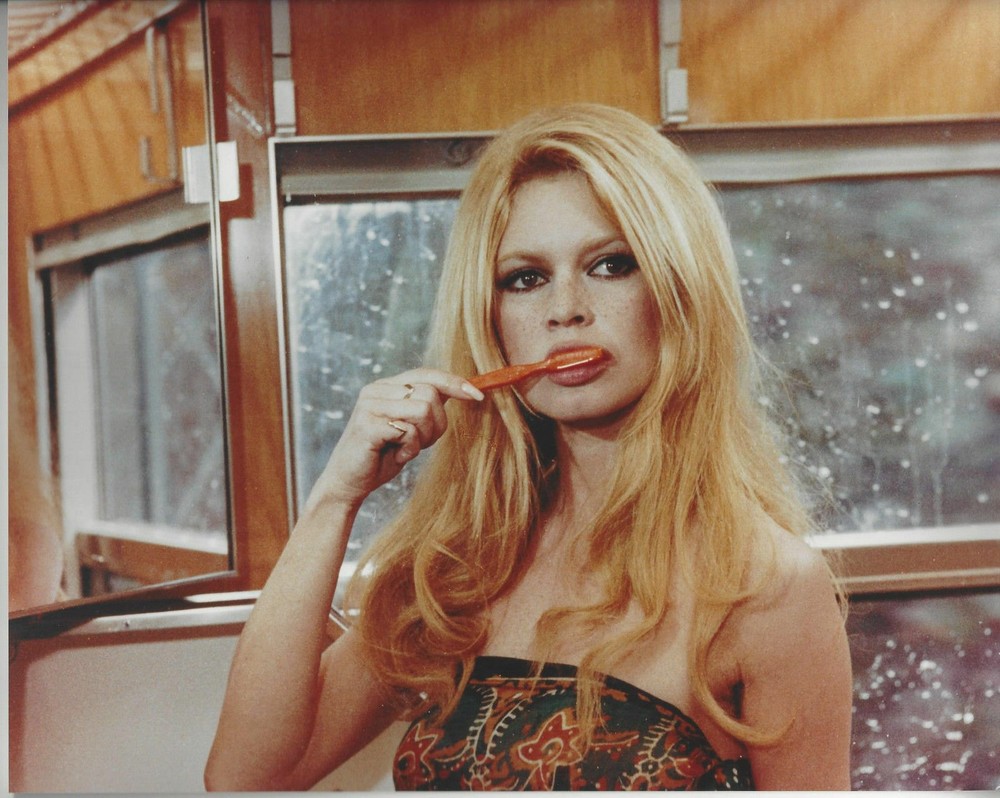Bridget Bardot Toothbrush 8x10 Picture Celebrity Print
