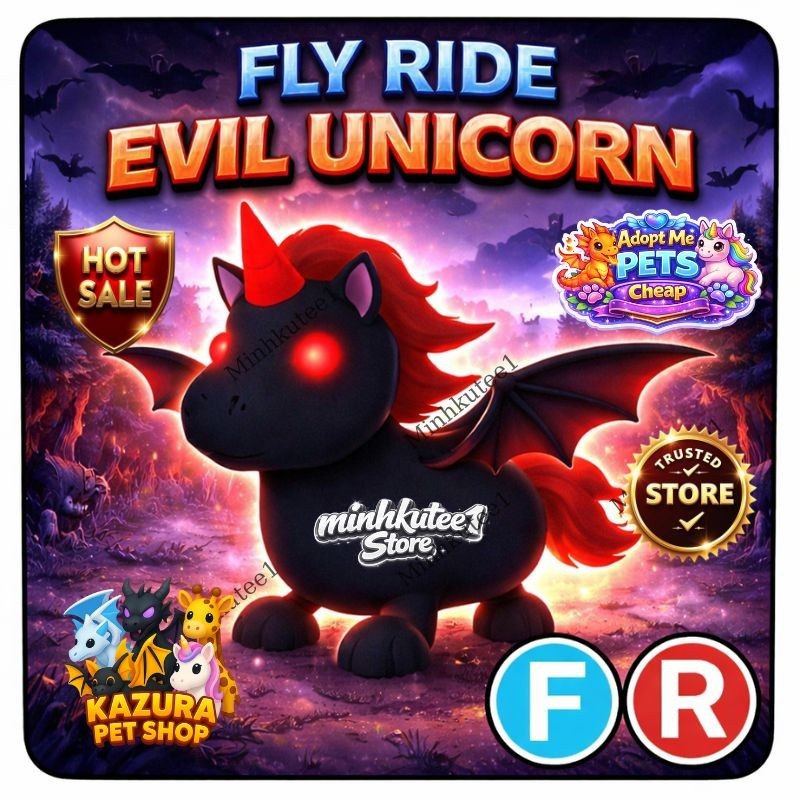 🦄 ADopt M3e FR Evil Unicorn (Fly Ride) Pet | Cheap Price | Get now - Trusted