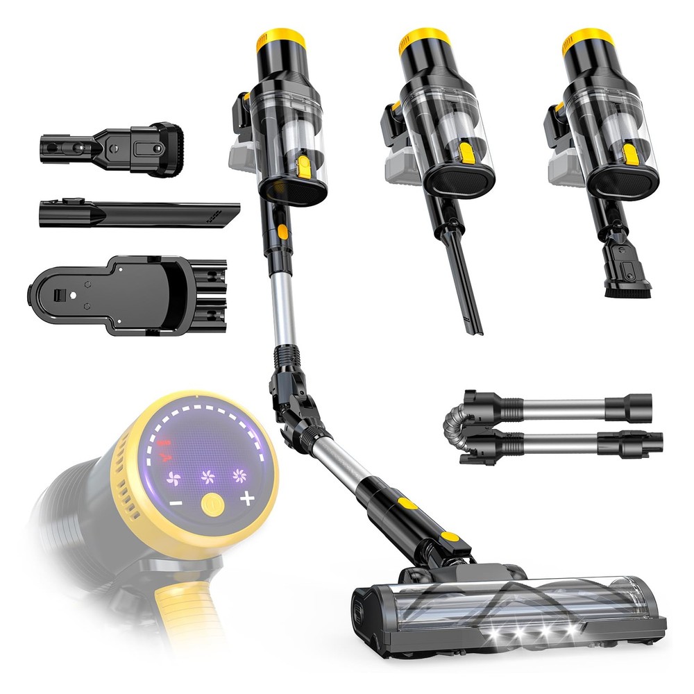 Cordless Vacuum Cleaner Compatible with DeWalt 20V Battery, 350W Brushless 40...