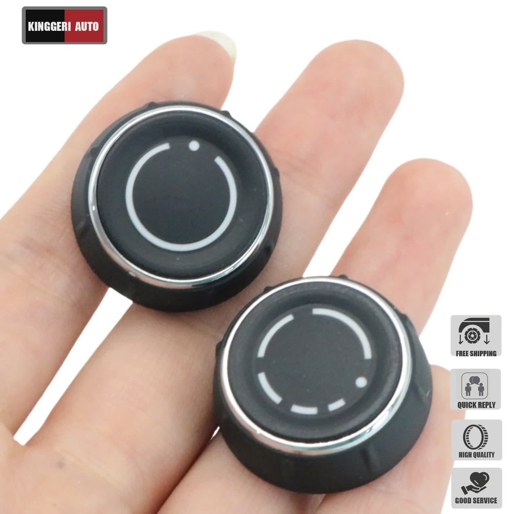 Pack of 2 Volume Control Knob  Front For Porsche Cayenne 11-16 Macan Boxster