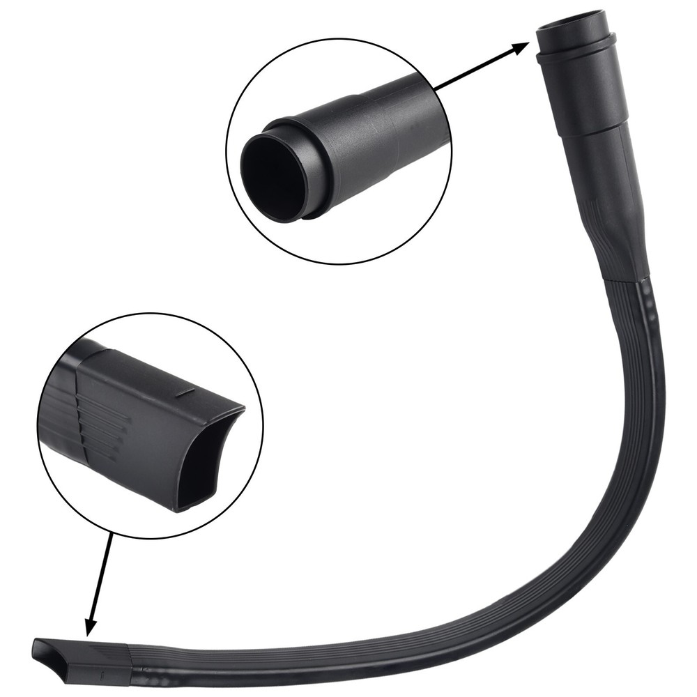 Plastic Long Flat Nozzle Black Parts Spare Supply Attachment 1pc 32/35mm