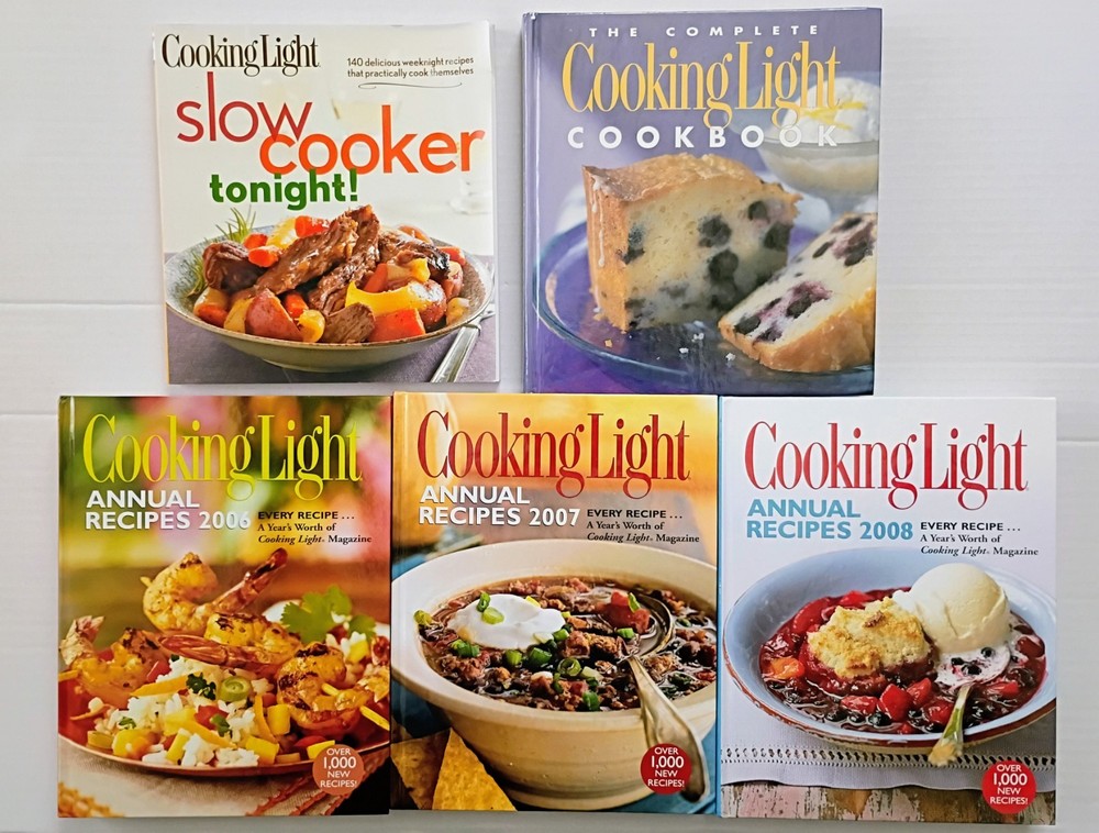 Cooking Light Annual Recipes Cook Books Light and Easy Cook Book Lot Of 5