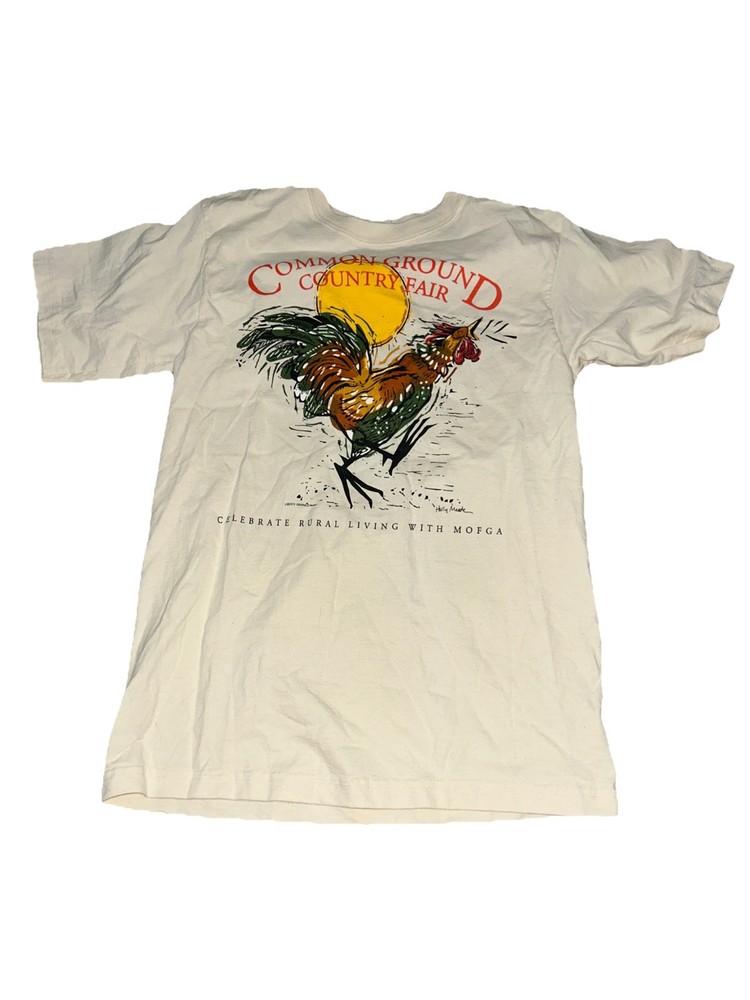 Common Ground Country Fair Rooster T-shirt Size Small USA MADE Unisex Small