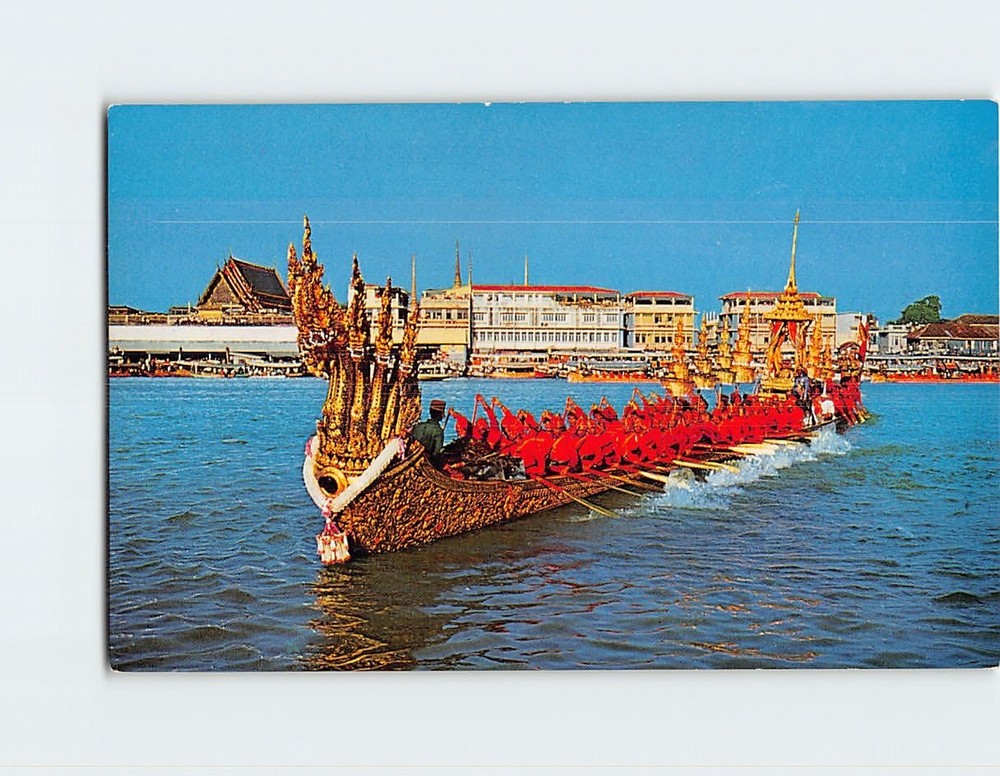 Postcard Royal Barge Bangkok Thailand