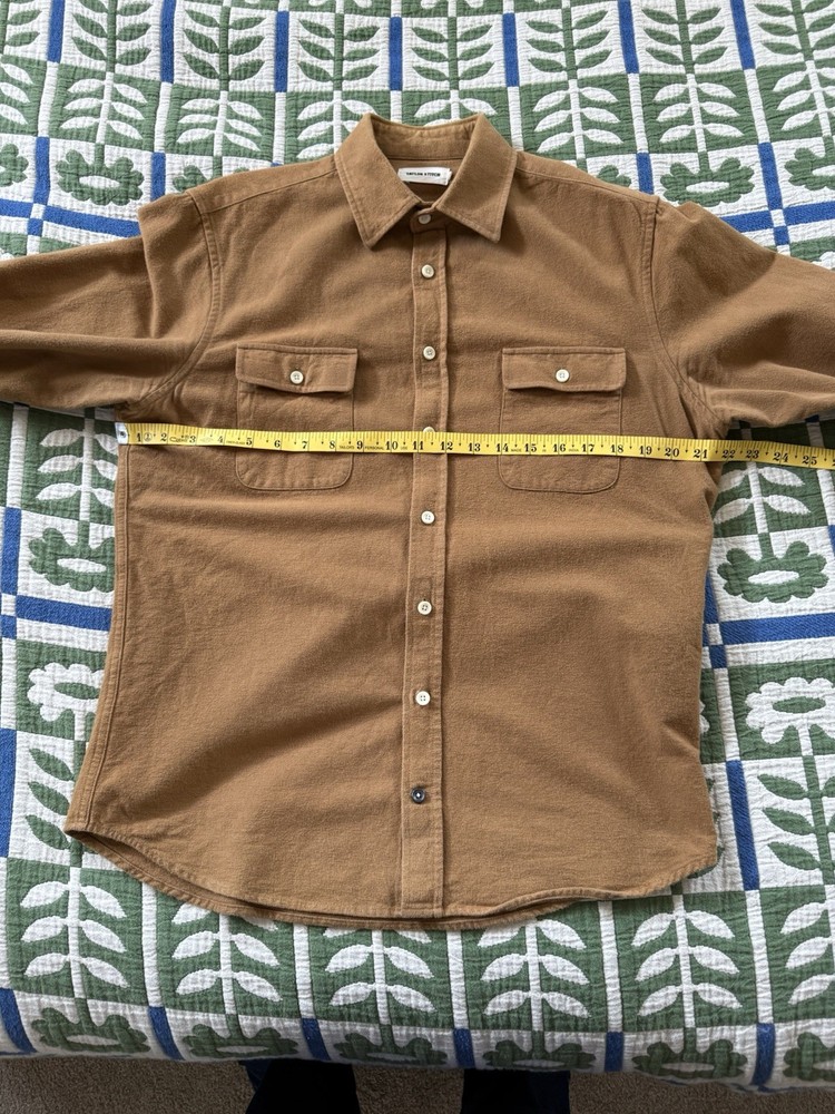 Tailor Stitch Men’s Long Sleeve Work Shirt (Yosemite) Size 40 British Khaki