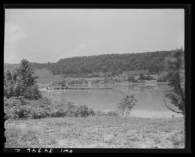 Jefferson County Kentucky Ohio River Steamboat 1943 River Transportation