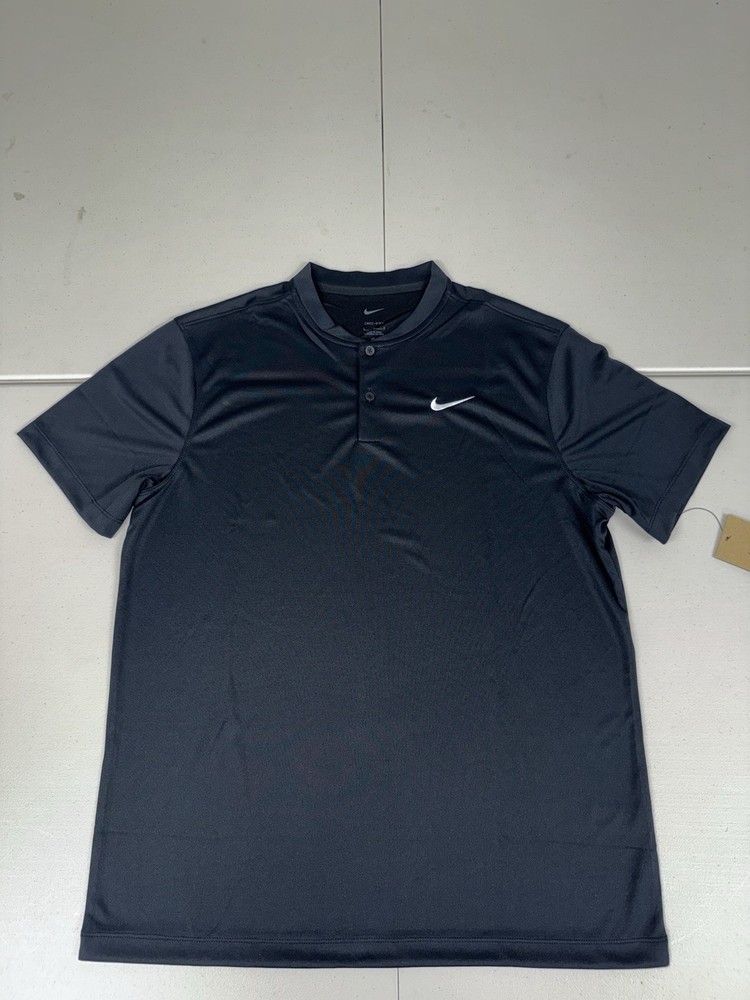 Nike Dri-Fit Golf Tennis Blade Polo Shirt Mens Black DJ4167-010 Pick Size NWT