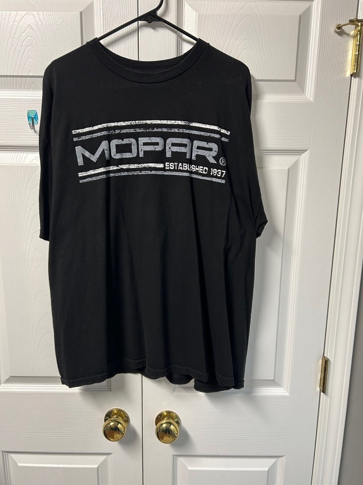 Mopar Men's T Shirt Xxl 2Xl Black Racing Horsepower Duster Charger Muscle Car