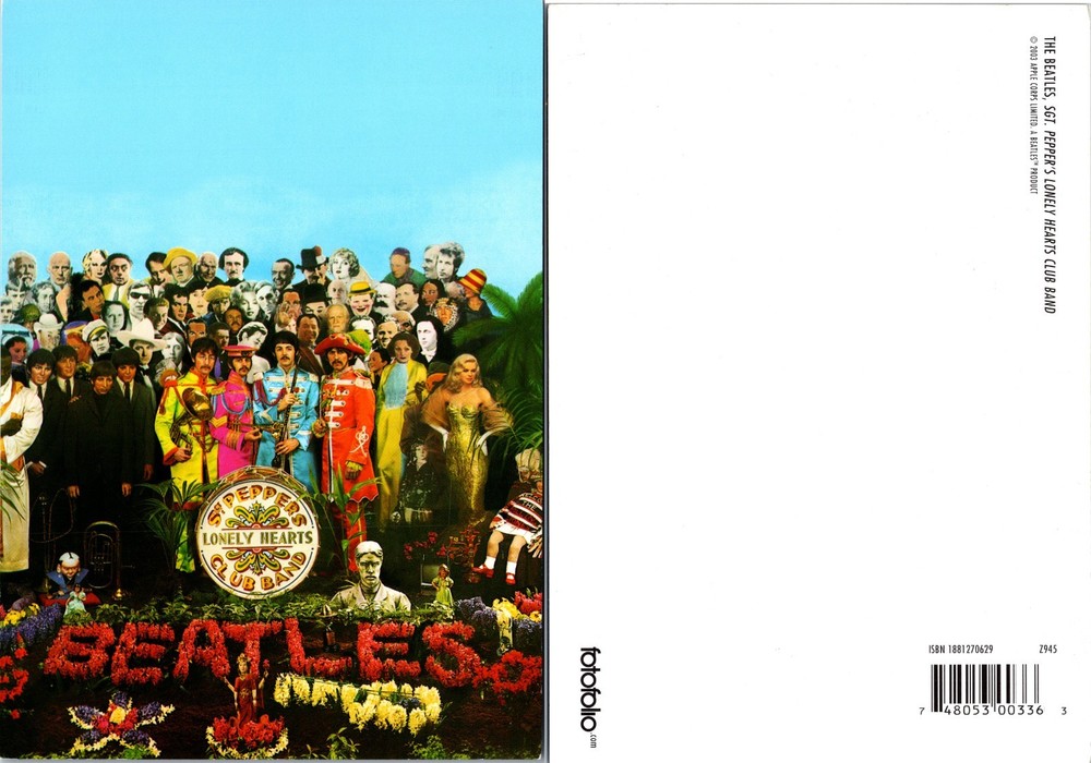 Continental Beatles Sgt Pepper Lonely Hearts Club Band Postcard