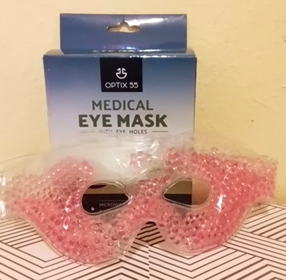 Gel Eye Mask with Eye Holes- Hot Cold Compress Pack Eye Therapy