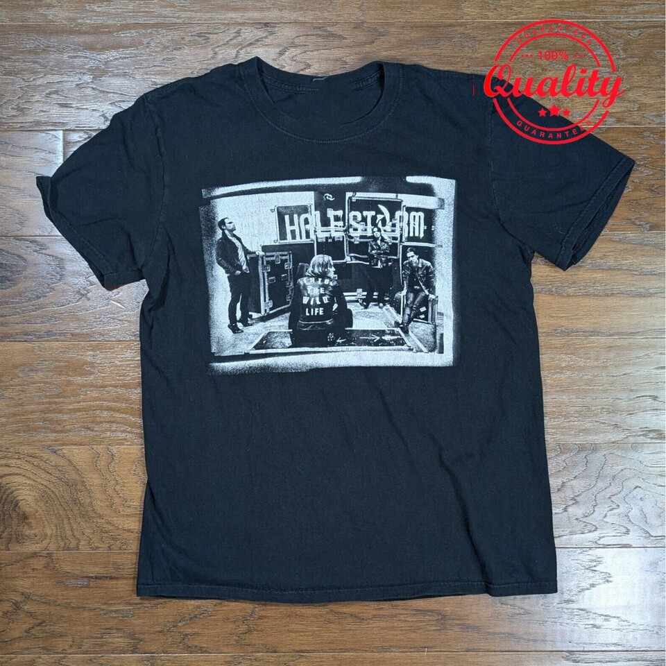 Halestorm 2015 Tour Band Short Sleeve Black All Size Shirt TG834