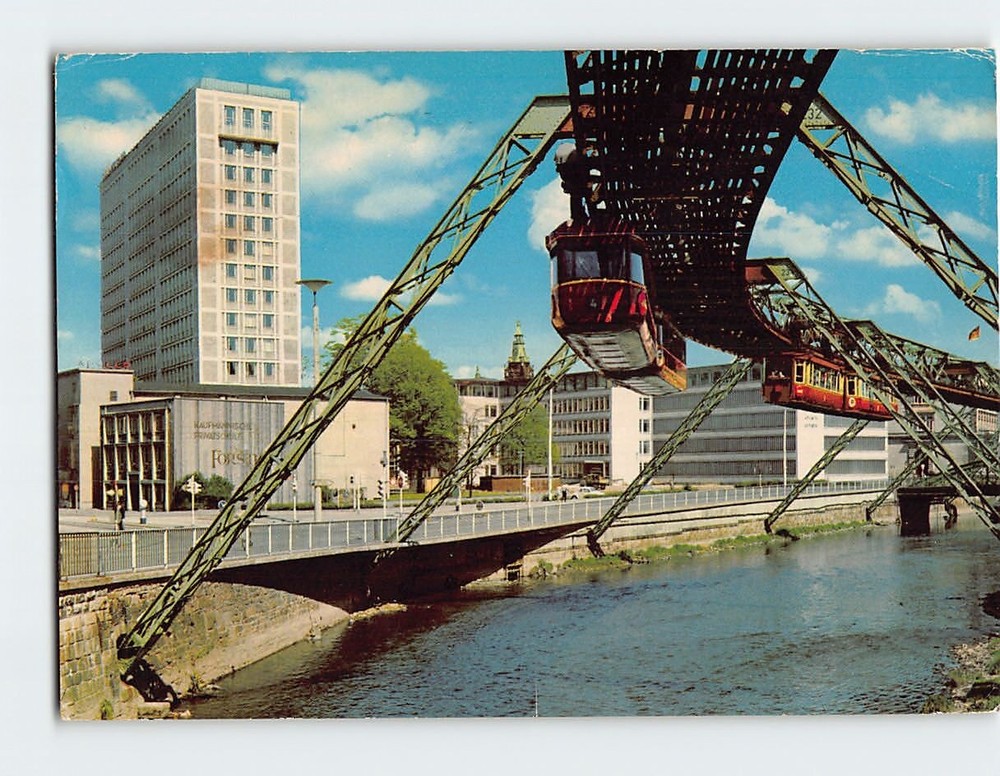 Postcard Schwebebahn Wuppertal Germany