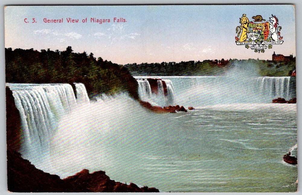 Antique Postcard Horseshoe & American Falls Niagara Falls, , CA 1910s