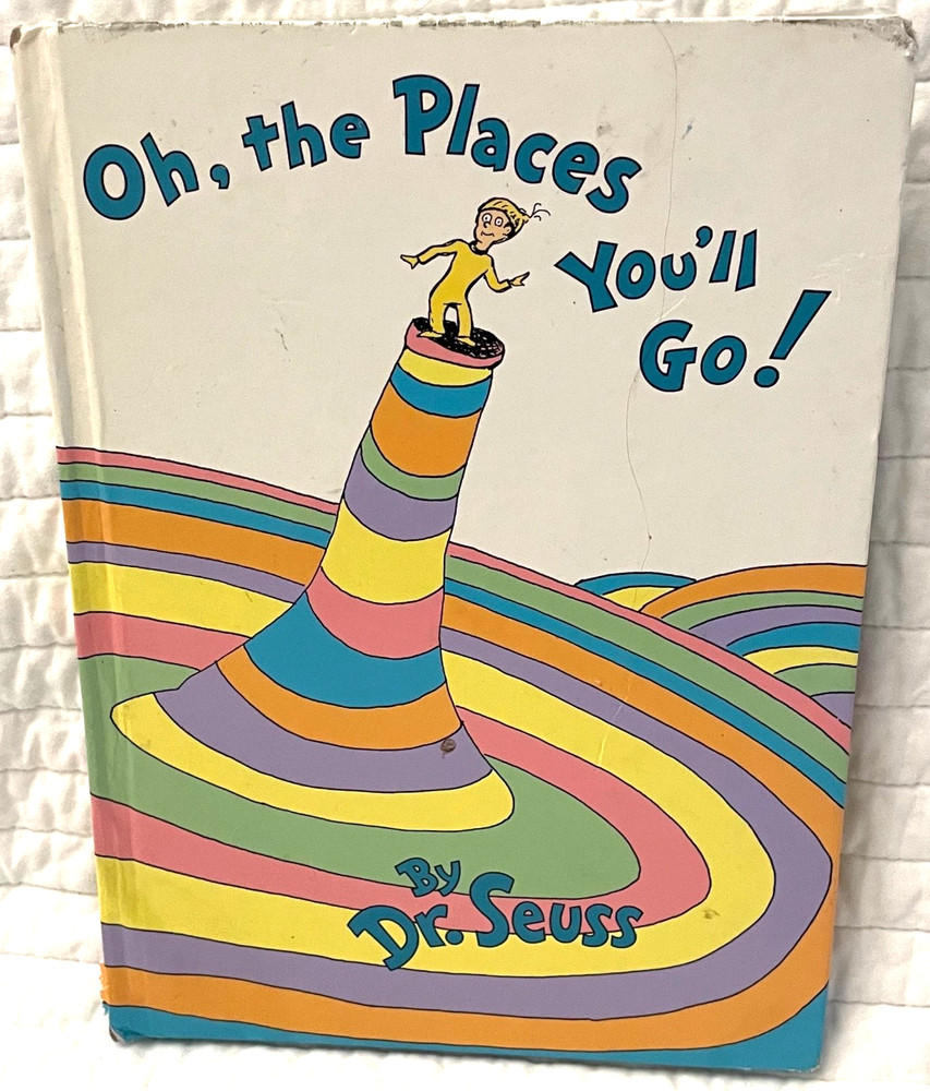 Vintage Oh, the Places You'll Go! by Seuss (1990 Hardcover) w/Unknown Signatures