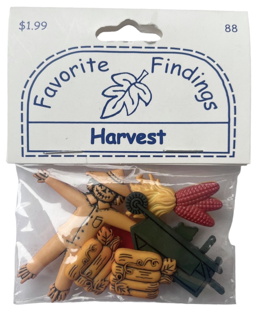 Buttons HARVEST Autumn Assorted Pack Favorite Findings Blumenthal Lansing