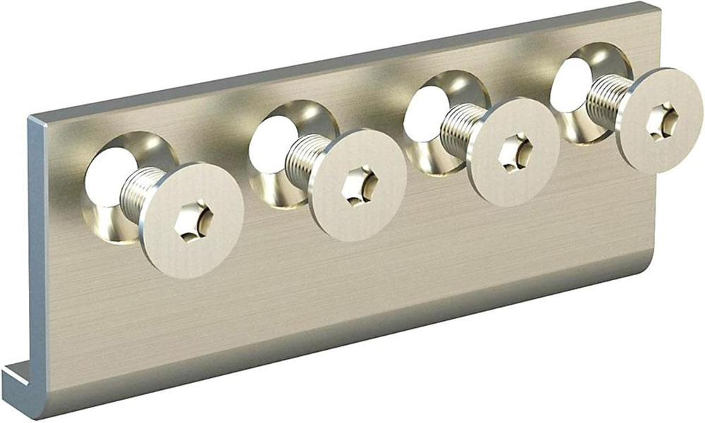 N187-003 Decorative Interior Sliding Door Hardware Connecting Adaptor, Satin Nic