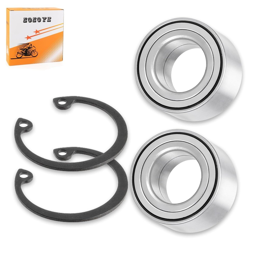 2Pcs Front or Rear Wheel Bearing + Circlip for Honda Talon/Pioneer 520 700 1000