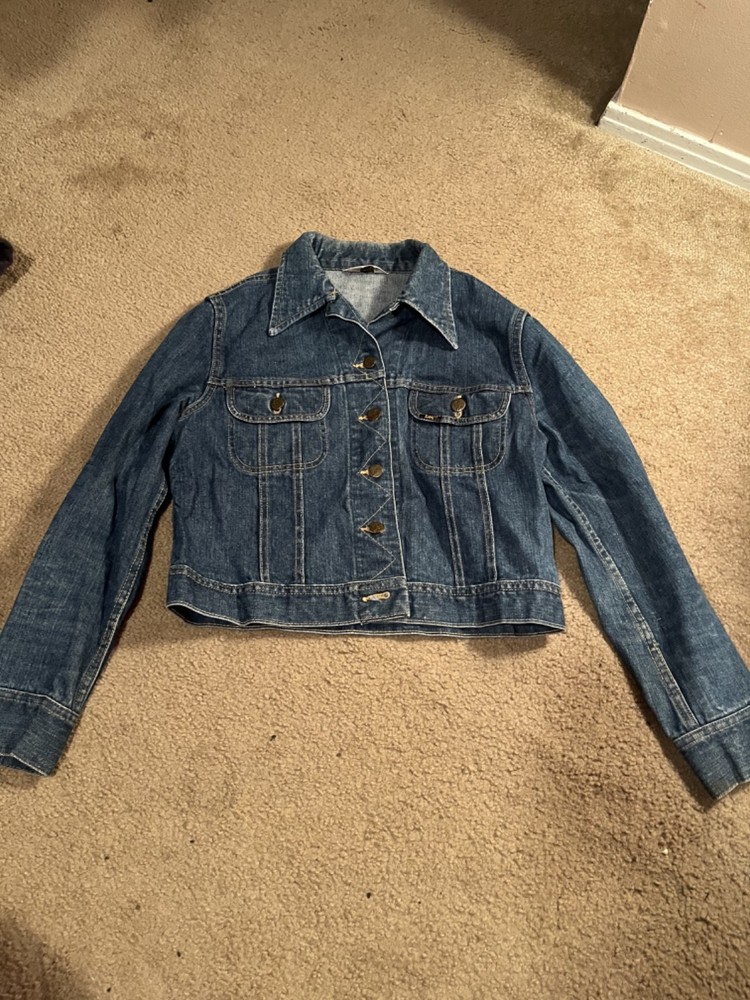Vintage Womens Lee Ridings Denim Jean Jacket Small