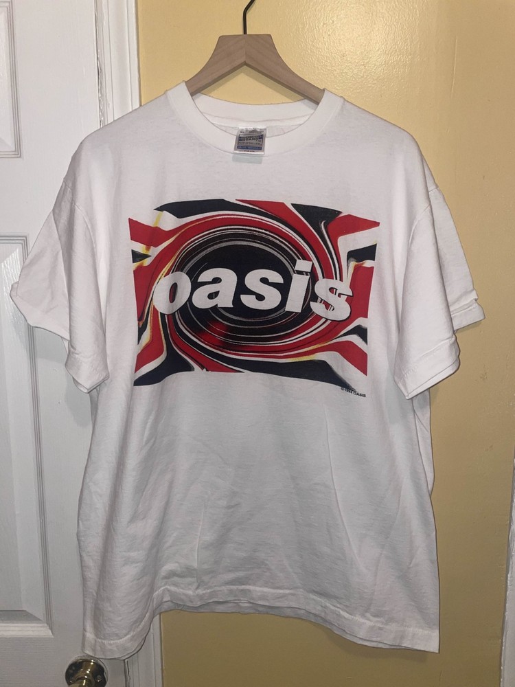 Oasis Vintage Single Stitch T-shirt Screen Stars Tag White