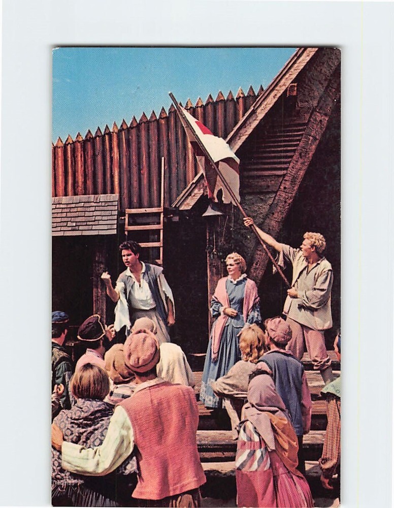 Postcard The Final Assembly at the Lost Colony The Outer Banks of North Carolina