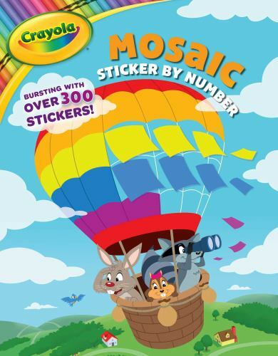 Crayola Mosaic Sticker by Number, Paperback by Buzz Pop (COR), Brand New, Fre...