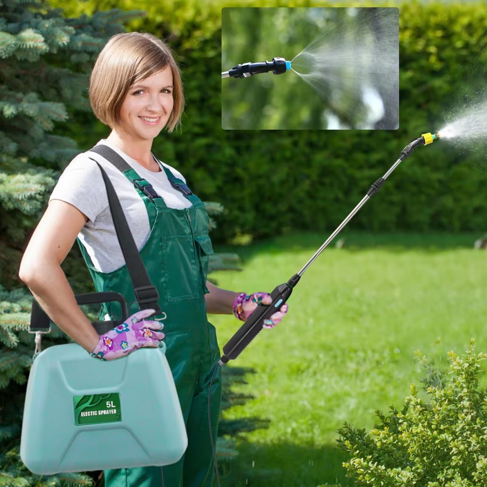5/8L Rechargeable Automatic Electric Pump ABS Material Water Garden Sprayer-image