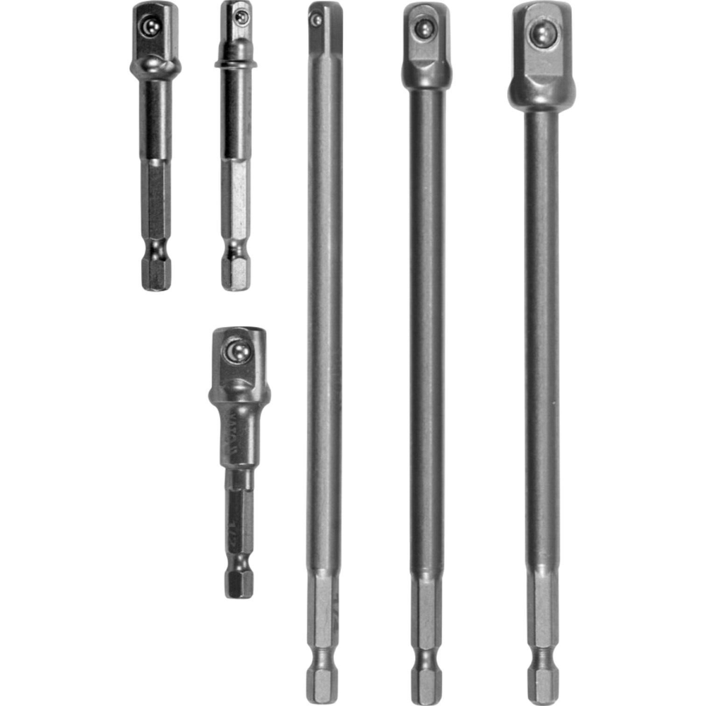 6-Piece Socket Adapter Holder Hexagon To 1/4 3/8 1/2