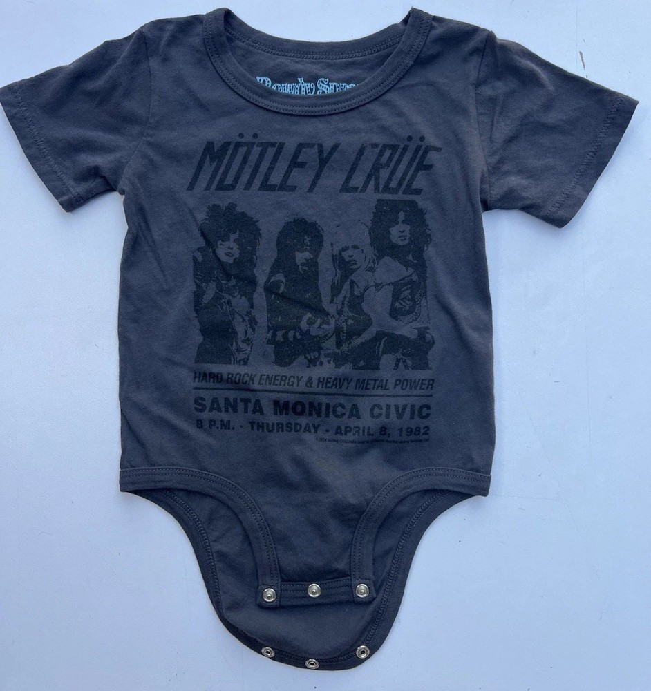 Rowdy sprouts  Motley Crew 6-12 Months One Piece super soft 100% cotton new