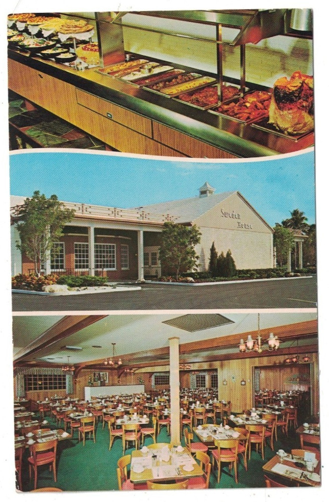 Vintage 1960'S Sweden House Smorgasbord Restaurant Fort Lauderdale Florida Pc