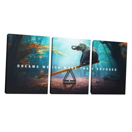 3 Pieces Motivational Office Wall Decor 16 x 24 inch x 3pcs Decor-13